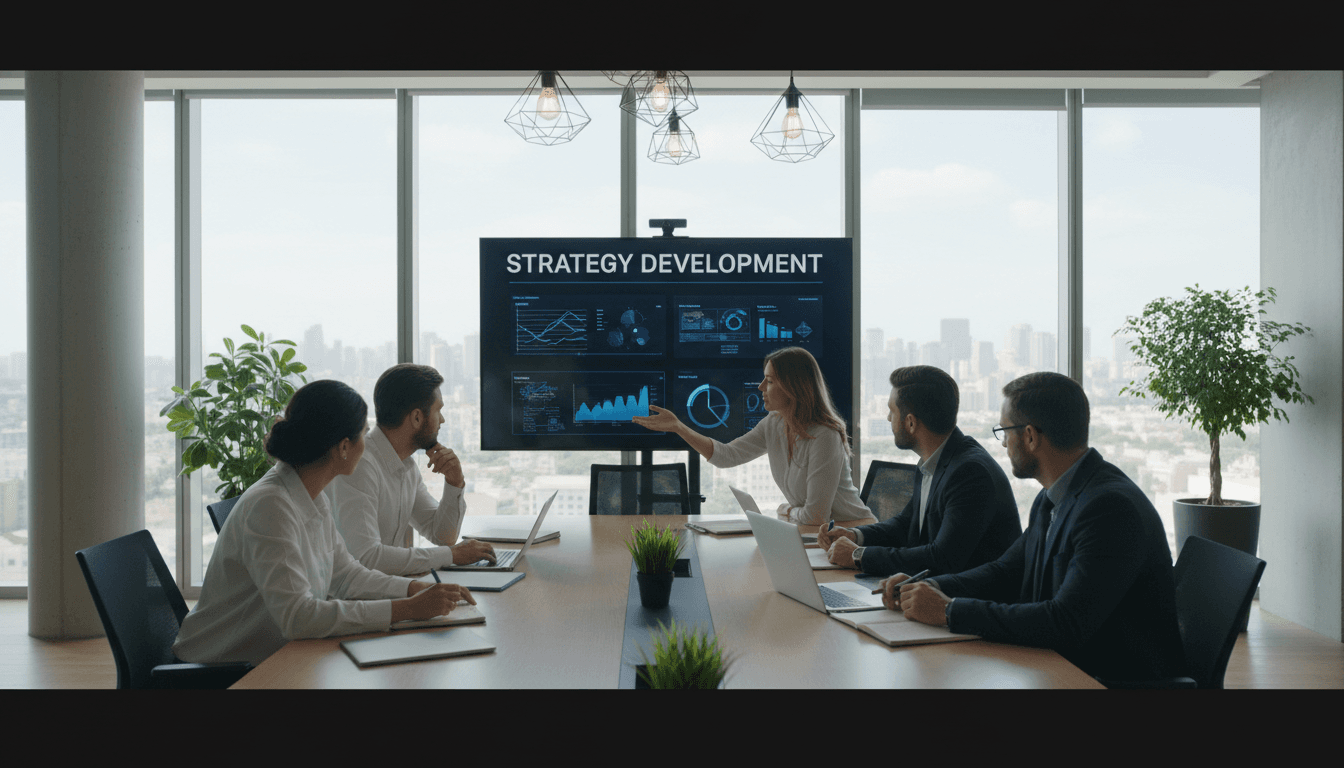 SovereignWingAdvisors team collaborating on business strategy in Boston office